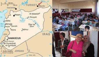 Lageplan der Schule für syrische Flüchtlinge an der türkischen Grenze, die SI unterstützt
