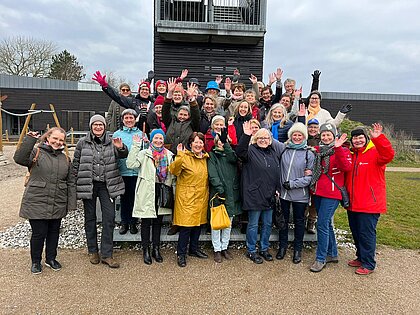 Gruppe von dänischen, norwegischen und Lüneburger Soroptimistinnen in Dänemark
