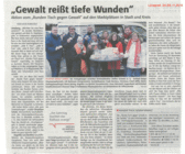 Artikel aus der Lünepost vom 24.11.2018 zu Orange Days in Lüneburg