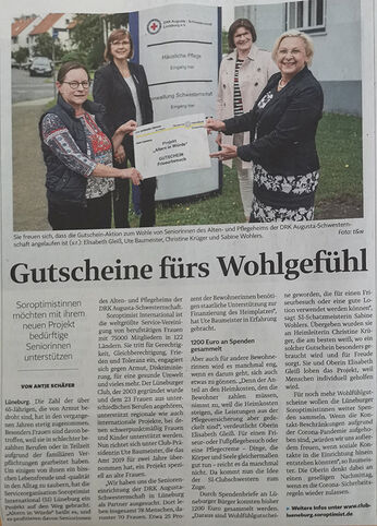 Projekt "Altern in Würde" vom Club Lüneburg