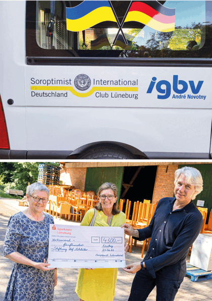 Soroptimist International Spende an die Ukraine Hilfe