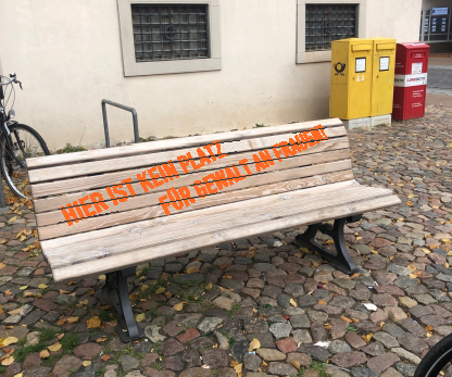 Soroptimist international Bänke zu Orange the World